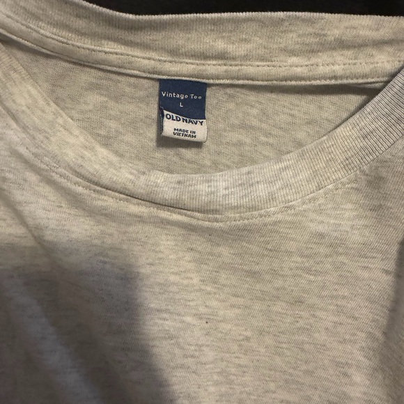 Old Navy Light Gray Vintage Tee - Picture 3 of 4